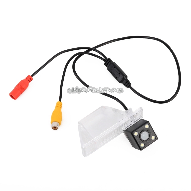 Effective Pixel HD Waterproof 4 LED Night Vision Wide Angle Car Rear View Backup Reverse Camera for Nissan Patrol 2017-2018 / Kicks 2017-2018