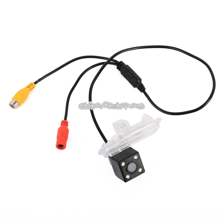 720x540 Effective Pixel HD Waterproof 4 LED Night Vision Wide Angle Car Rear View Backup Reverse Camera for