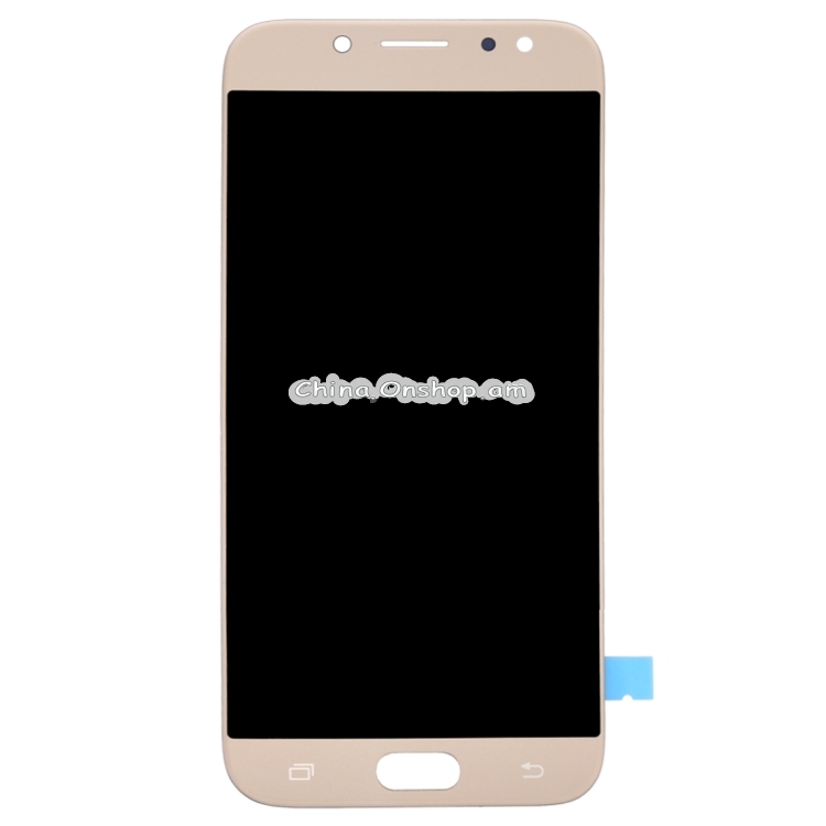 LCD Screen and Digitizer Full Assembly for Galaxy J7 (2017), J730F/DS, J730FM/DS(Gold)