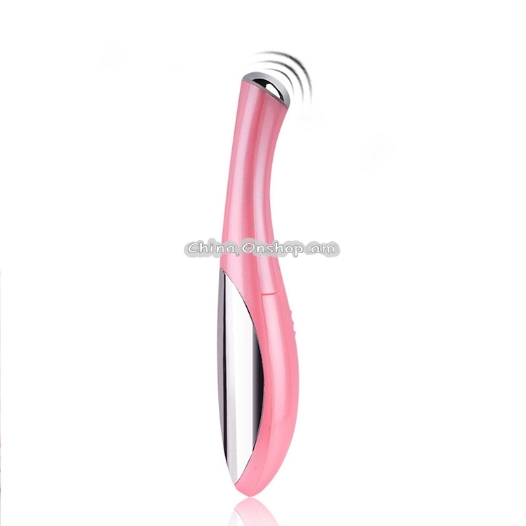 HYJ-825 Eye Care Massager Eyes Wrinkle Removing Pen Ion Vibration Beauty Eye Cream Cosmetic Instrument(Pink)
