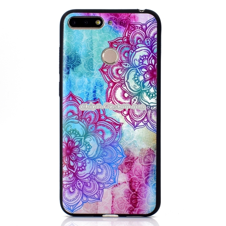 Painted Soft TPU Protective Case For Huawei Honor 7A (Bright Flower)