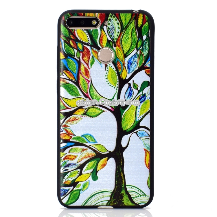 Painted Soft TPU Protective Case For Huawei Honor 7A (Tree of Life)