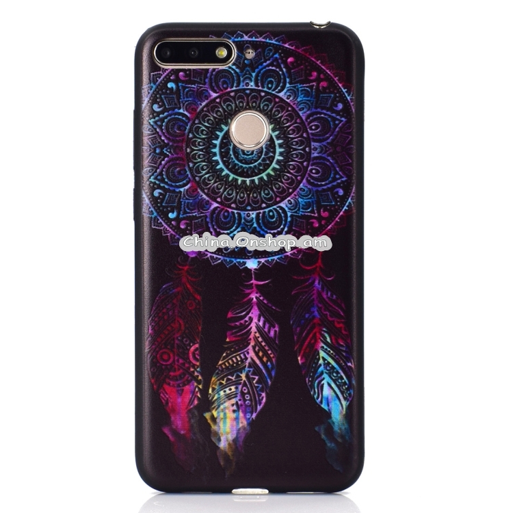 Painted Soft TPU Protective Case For Huawei Honor 7A (Feather Windbell)