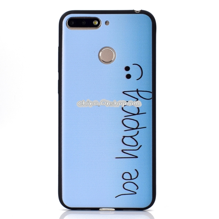 Painted Soft TPU Protective Case For Huawei Honor 7A (be Happy)