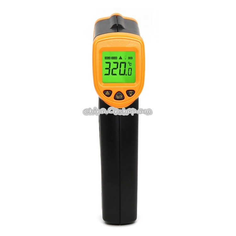 AR320 LCD Display Screen Infrared Electronic Thermometer, Temperature Range: -32-380 Celsius Degree
