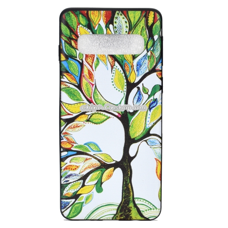 Painted Soft TPU Protective Case for Galaxy S10 (Tree of Life)