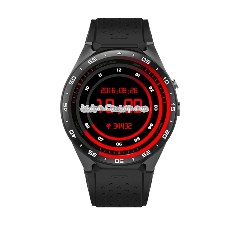 KW88 1.39 inch AMOLED Screen Bluetooth 4.0 Android 5.1 OS MTK6580 Quad Core 1.3GHz Waterproof Smart Bracelet Watch Phone RAM: 512MB, ROM: 4GB