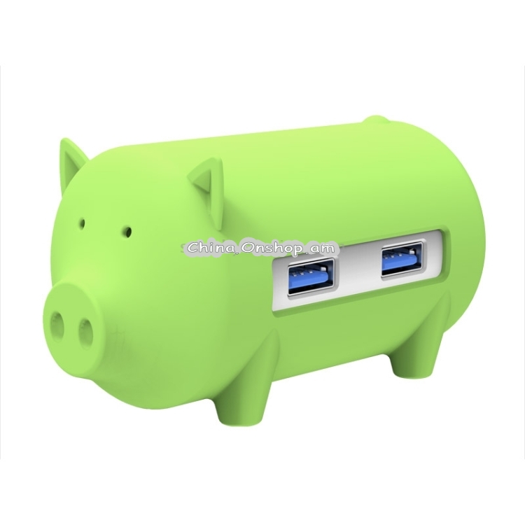 ORICO H4018-U3 Litte Pig HUB 3 Ports USB 3.0 HUB with TF + SD Card Reader