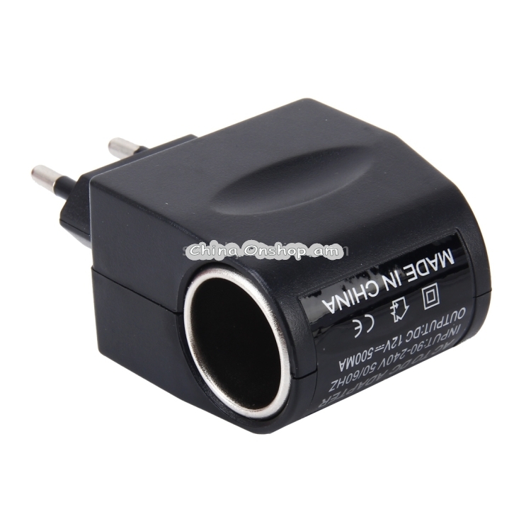 6W Vehicle Power Inverters 220V AC/DC to 12V DC with Car Cigarette Lighter Socket Adapter Converter Vehicle Amplifier Power Output: DC 12V 500mA