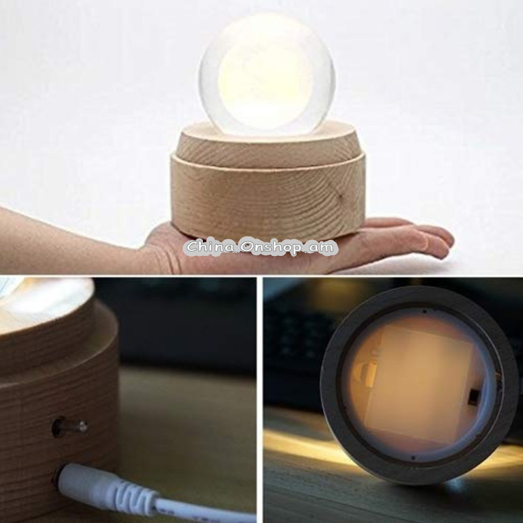 3D Աշխարհ բյուրեղապակյա լեդ լամպ 