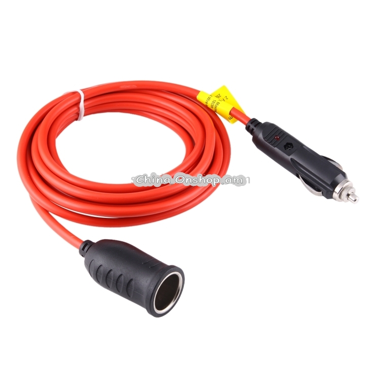 3.6m DC 12V Car Cigarette Lighter Power Plug Socket Extension Cord Cable
