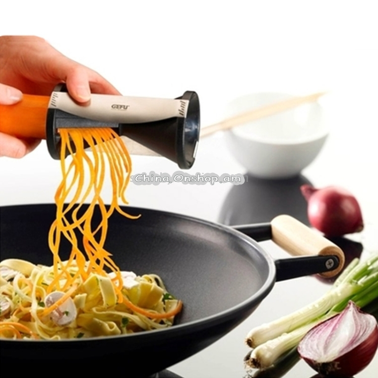 Environmental Friendly Kitchen Utensil Grater Fruit Vegetable Spiral Slicer