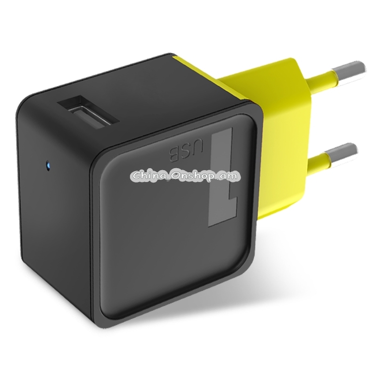 ROCK 1-Port USB 5V 1A Cube Travel Charger, EU Plug