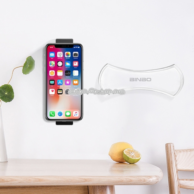 2 PCS Black Bone + Three Fold Type Universal Sticker Car Mount Mobile Desktop Holder