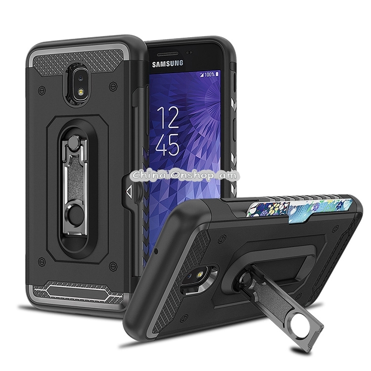 Shockproof PC + TPU Case for Galaxy J7 (2018), with Holder