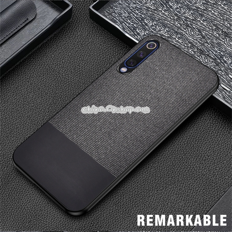 Shockproof Splicing PU + Cloth Protective Case for Xiaomi Mi 9