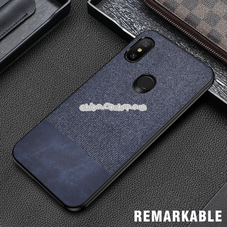 Shockproof Splicing PU + Cloth Protective Case for Xiaomi Redmi 6 Pro