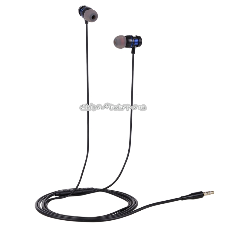 HAWEEL 3.5mm Jack Metal Head In-ear Pure Voice Earphones with Mic & Line Control