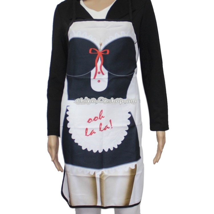 Maidservant Style Novelties Funny Cooking Apron Kitchen Apron Festival Creative Sexy Apron