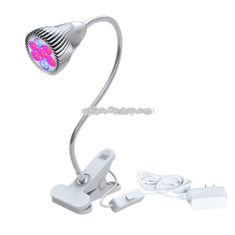 5W Red Light + Blue Light Flexible Lamp Holder Clip Style LED Plant Growth Light