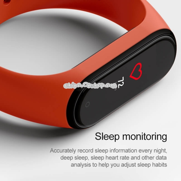 Original Xiaomi Mi Band 4 Fitness Tracker Smart Bracelet, AMOLED Color Screen, 50m Swim Waterproof, Support 24-Hour Heart Rate Warning / Sleep Monitor / Alarm Clock / Sports APP / Sedentary Reminder