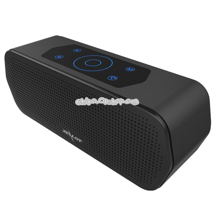 ZEALOT S20 IPX5 Waterproof Dustproof 3D Surround Bass Stereo Touch Control Bluetooth Speaker, Support TF Card, AUX