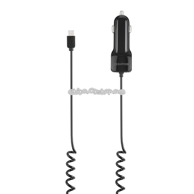 HAWEEL 5V 3.1A USB-C / Type-C Car Charger with Cable HAWEEL 5V 3.1A USB-C / Type-C Car Charger with Cable