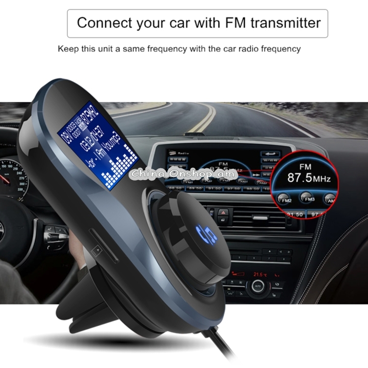 Wireless Bluetooth FM Transmitter Radio Adapter Car Charger BC30