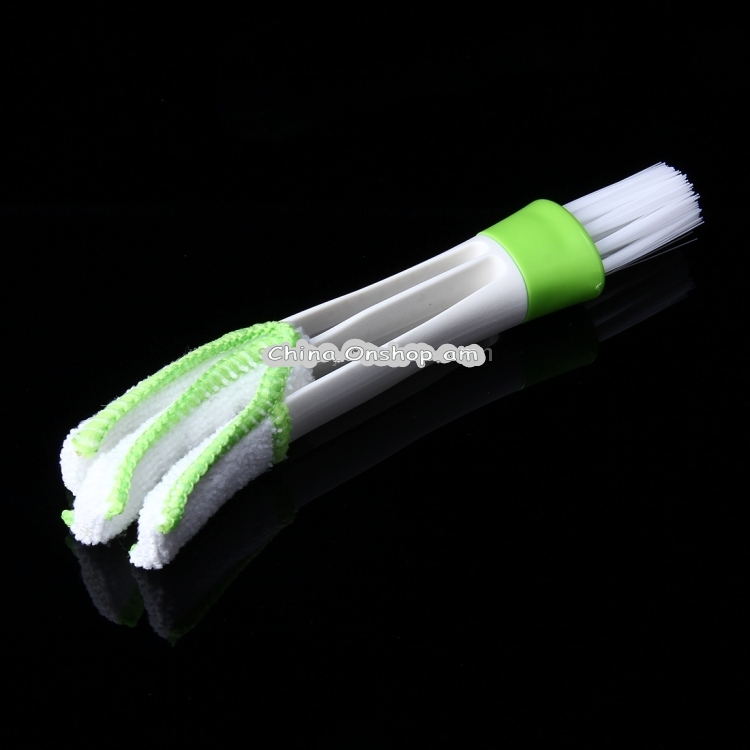 Clean Tool Dirt Duster Brush Dual Head for Car Air-Condition Vent Blind
