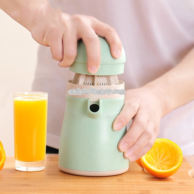 Orange Juicer Hand Manual Natural Straw