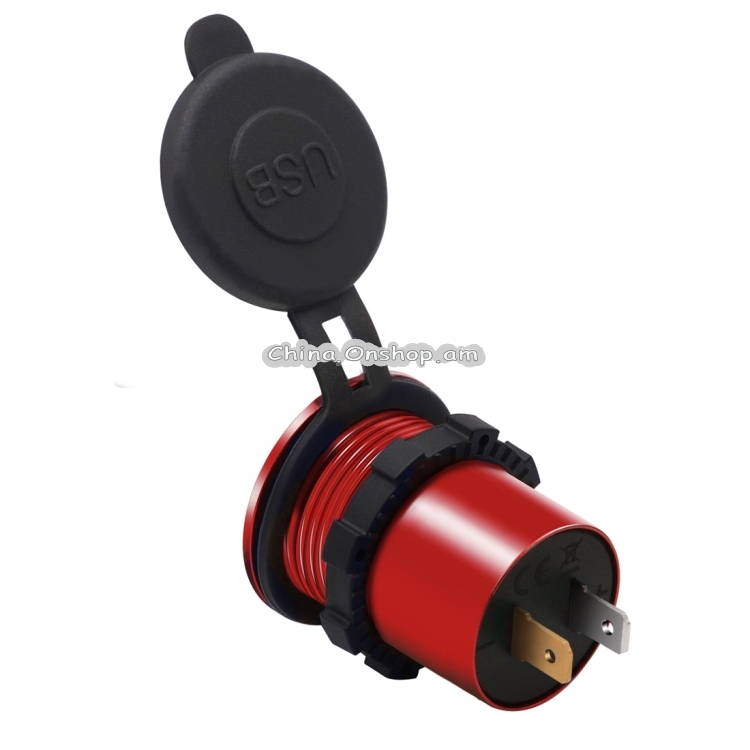 Universal Car QC3.0 Dual Port USB Charger Aluminum 2 Port