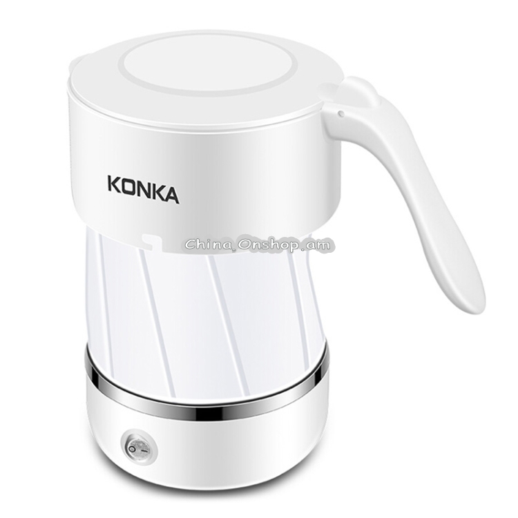 KONKA KEK-06G501 Portable Foldable Travel Electric Kettle, Capacity : 0.5L, EU Plug