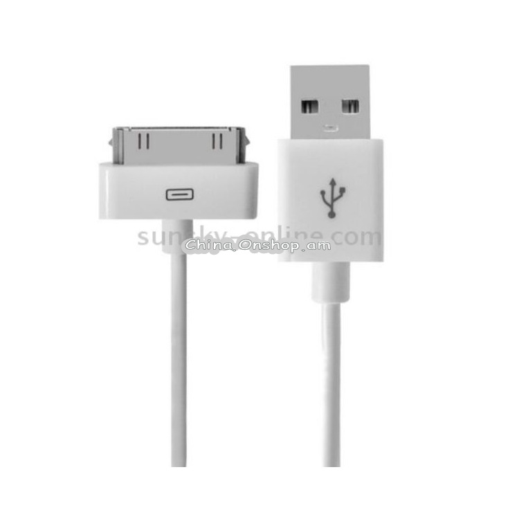 USB Data Cable for New iPad (iPad 3) / iPad 2/ iPad, iPhone 4 & 4S, iPhone 3GS/3G, iPod touch, Length: 1m