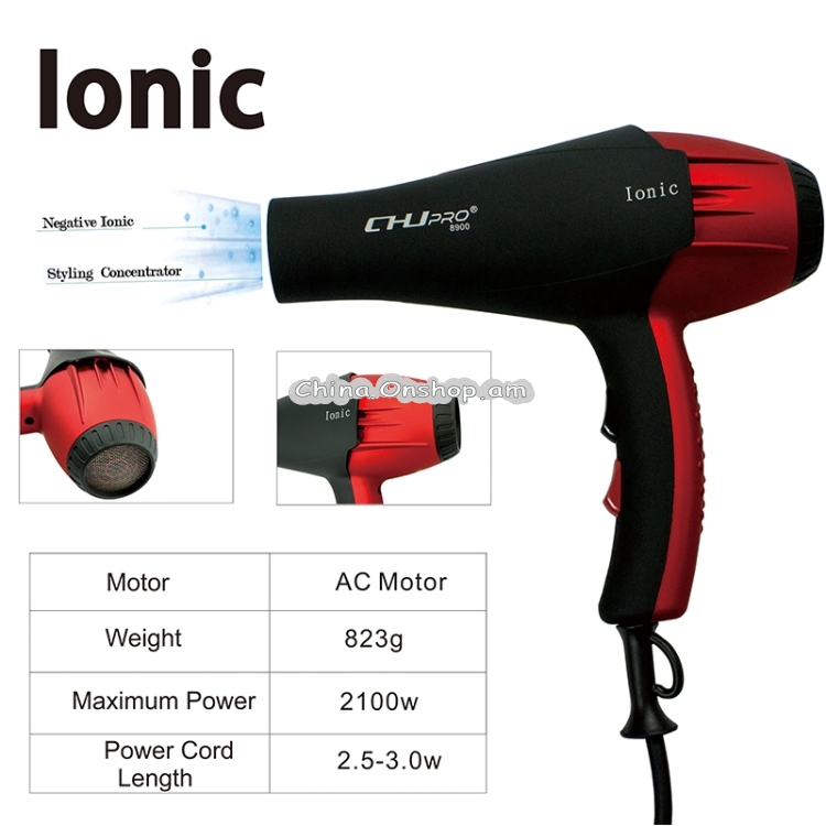 Professional Portable Electric Ionic Hair Blower Hair Style Tool High Power With Nozzle