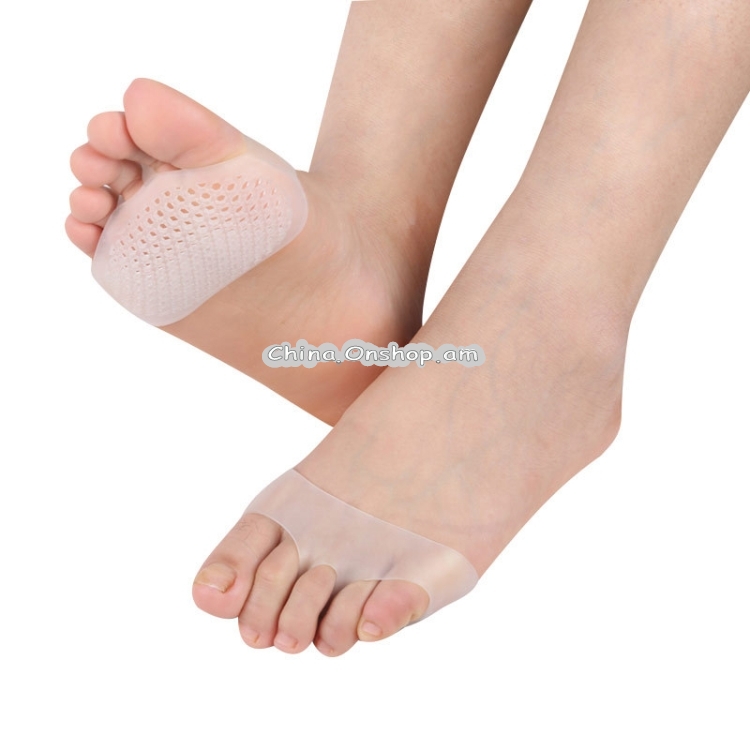 1 Pair Breathable Durable Honeycomb Forefoot Pad Pain-proof Foot Pad High Heels Insole for Women