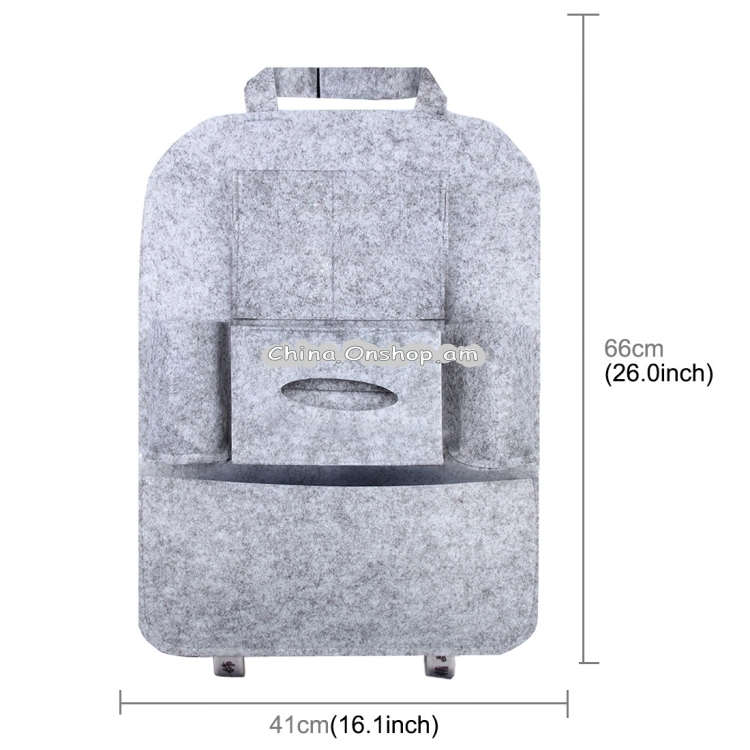 KANEED Auto Car Backseat Organizer Multi-Pocket Travel Storage Bag for Sunglass Phone Tissue Beverage