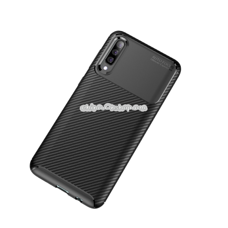 Carbon Fiber Texture Shockproof TPU Case for Galaxy A50