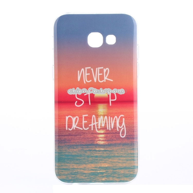 For Galaxy A5 (2017) / A520 Sunrise at Sea Pattern TPU Back Case