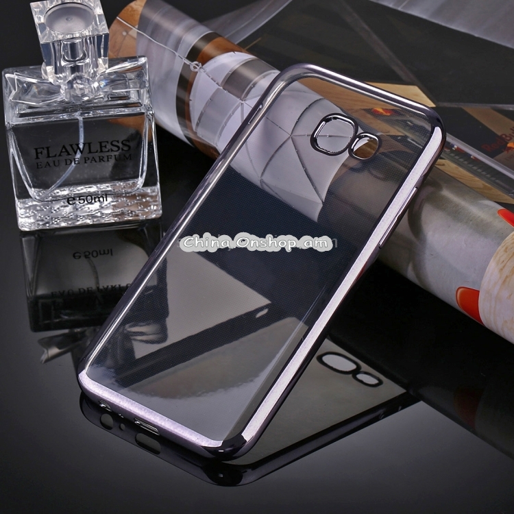 For Galaxy A5 (2017) / A520 Electroplating Frame Soft TPU Protective Case