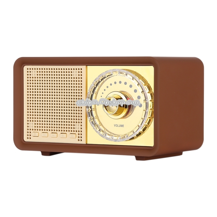 MY100BT Retro Stereo Wireless Bluetooth Speaker, Support TF Card / AUX / U Disk / FM