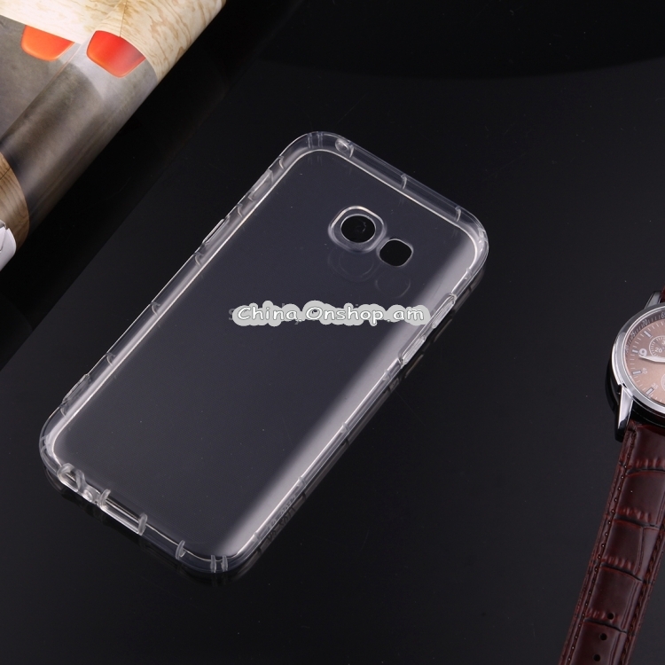 For Galaxy A5 (2017) / A520 Transparent TPU Protective Case (Transparent)