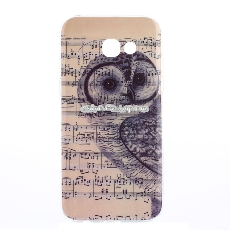 For Galaxy A5 (2017) / A520 Note and Owl Pattern TPU Back Case