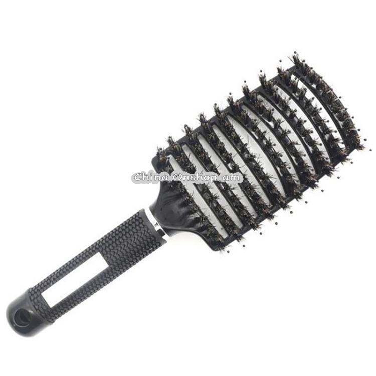 Hair Scalp Massage Comb Hairbrush Bristle Nylon Women Curly Detangle Hair Brush for Salon Hairdressing Styling Tool