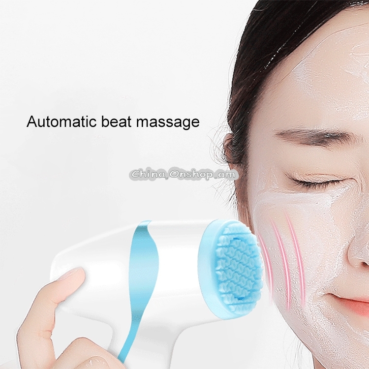 LSHOW YJK005 2 in 1 3.7V Electric Reverse Rotation Silicone Facial Massager Cleansing Instrument