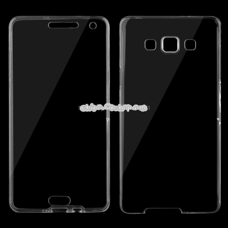 For Galaxy A7 / A700 0.75mm Double-sided Ultra-thin Transparent TPU Protective Case