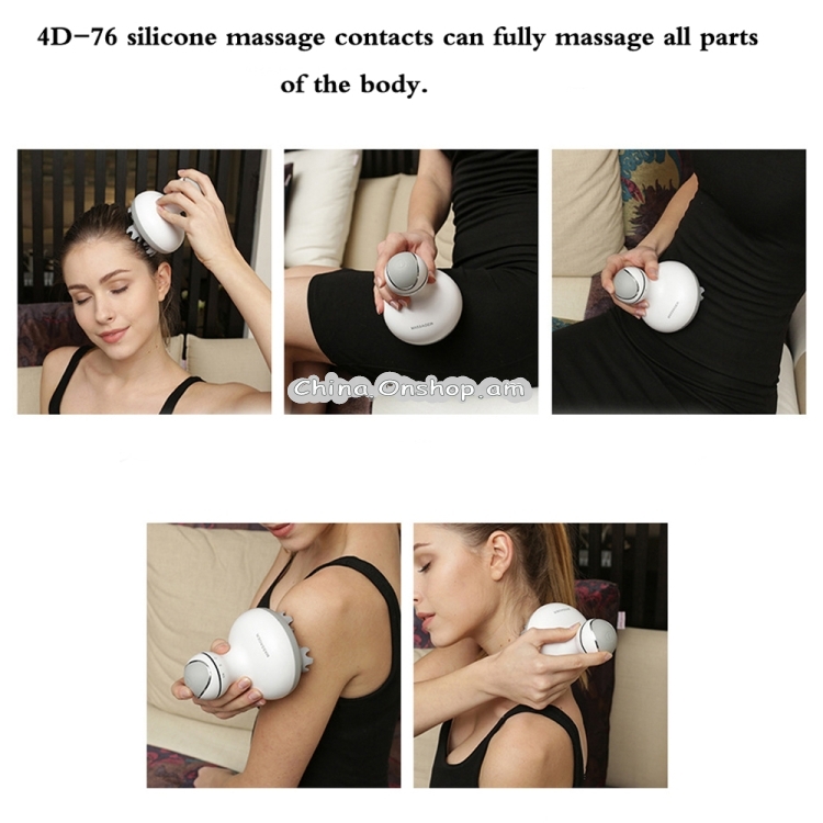 Home Office Multi-function Smart Charging Electric Head Massager (White)