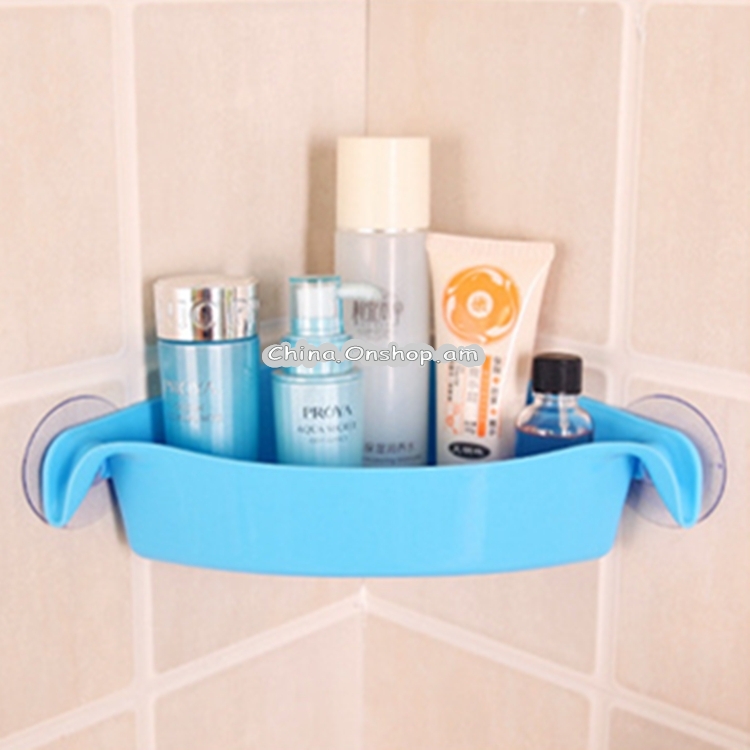 Kitchen Bathroom Strong Suction Cup Multi-purpose Racks Toilet Corner Storage Rack