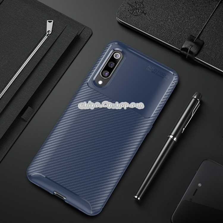 Beetle Series Carbon Fiber Texture Shockproof TPU Case for Xiaomi Mi 9