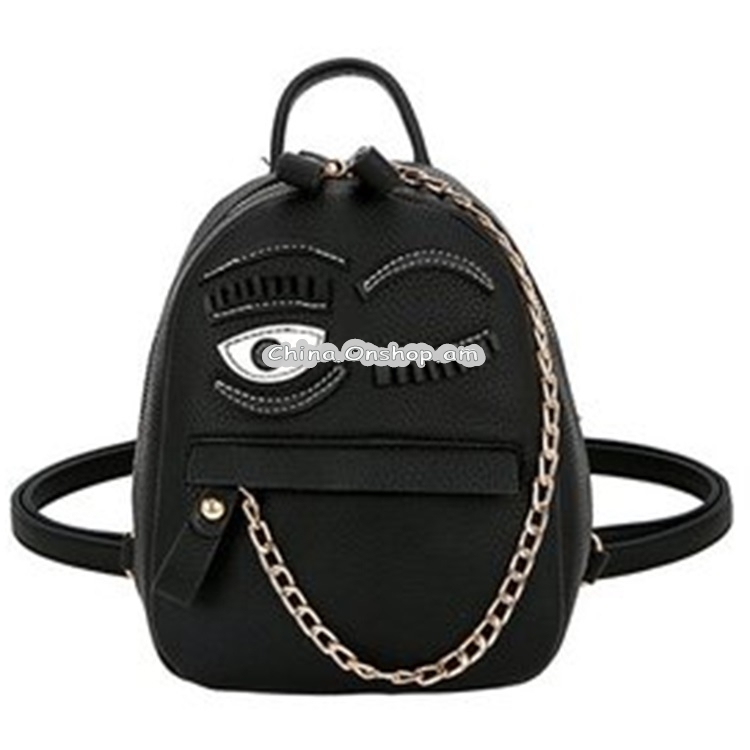 Wink Pattern Casual Double Shoulder Bag Ladies Handbag Messenger Bag