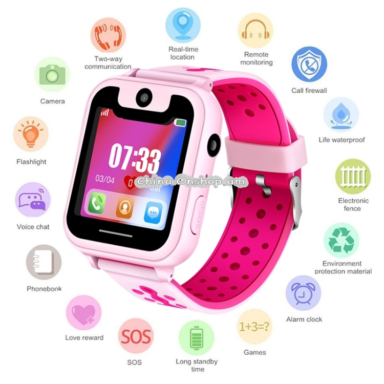 Y82 IP67 Waterproof Anti Lost Smart Watch for Children, Support SOS Call Location / Finder Locator Tracker / Dual Camera